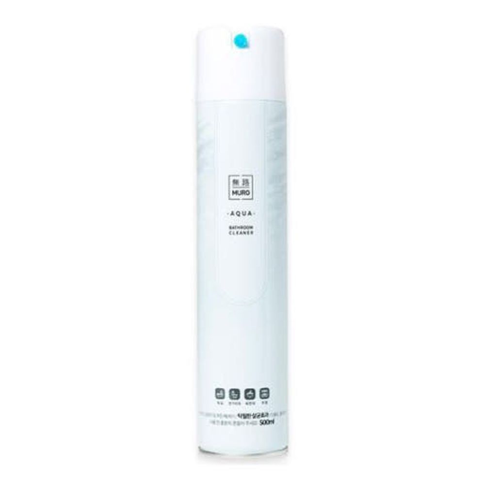 [MURO] Aqua Bathroom Cleaner 500ml – 99.9% Sterilizing, Non-Flowing Foam, Safe for Metal & Biodegradable - Made in Korea